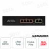 Setik SW4+2POE - Switch Poe di rete 4 porte + 2 Uplink fino a 250 metri 10/100MBPS 65W