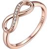 Bestyle anelli argento 925 donna Anelli Infinito Donna Misura 8, Confezione Regalo