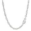 NKlaus - Catena Singapore in argento 925, argento 925, ritorta 50cm 3,00mm 5,8gr 5922