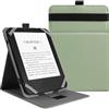 VOVIPO Custodia universale per 6 6.8 7 Kindle Paperwhite/colorsoft eReaders,Stand Cover con cinturino compatibile con Kindle/Kobo/Tolino/Pocketbook/Sony 6-6.8-7 pollici ebook readers-Matcha verde