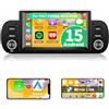 Motorsi 2+64G Carplay Autoradio per Fiat Panda 2013-2020 con Wireless Android Auto, Android Bluetooth Car Stereo Schermo con GPS Navigation/WiFi/Hi-Fi/FM/SWC/2 USB/Mirror Link/Canbus + Mic