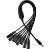 KUOQIY Cavo splitter di alimentazione CC a 8 vie, 5,5 x 2,1 mm, 5-24 V, 1 maschio a 8 femmina, cavo di alimentazione CC, cavi splitter per telecamere CCTV, strisce luminose a LED, router e altro