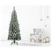 FLORA Albero di Natale Silvestre Floccato - 240 cm Verde SLIM