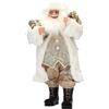 TIMSTOR Babbo Natale Decorativo 60 cm in Stile Elegante Crema