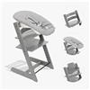 STOKKE Tripp Trapp Storm Grey Con Baby Set e Newborn Grey