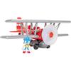 JAKKS PACIFIC Sonic Biplano con Personaggio 6 Cm