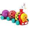 Wanonoo Giochi Neonato 3-6 6-9 Mesi Macchinina Bambino 1 Anno, Treno Giocattolo per Bambini Sonaglio Neonato 10 12 18 Mesi Giochi Sensoriali per Neonati Regali Natale 1 2 Anno Ragazzi Ragazze