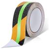 Cozary Strisce Antiscivolo per Scale Esterne, 5m x 5cm Nastro Antiscivolo con Strisce Luminose, Fluorescente Adesivo Nastro di Sicurezza per Scale, Gradini, Pavimenti Scivolosi Interno e Esterno