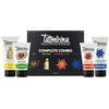 Tattoolicious COMPLETE COMBO - Super Kit 4 in 1 | Cura Mantenimento Protezione Solare Tattoo | FIXER 75ml + RECHARGE 100ml + SUNSCREEN 50+ 75ml + AFTER SUN 100ml | Vegan, Cruelty Free| Made in Italy