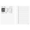 BRUNNEN Calendario giornaliero 2024, 2 pagine = 1 giorno forma 261 E, 8 x 10,8 cm, bianco