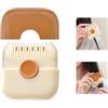 HENGBIRD Pettine 2 in 1 per tagliare i capelli, pettine per coda, strumento per la rimozione e lo styling dei capelli, mini strumento portatile per la rottura dei capelli, design a doppio lato con copertura,