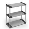 Mongardi SCAFFALE IN RESINA PVC 3 RIPIANI PORTATA 80 KG ADATTO ALL'UTILIZZO SIA IN AMBIENTI INTERNI CHE ESTERNI 80X40X85 CM