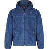 Kappa - Felpa con Zip, Uomo, Blu, Poliestere, Sportivo, Logo Lui Sherpa, Taglia: 2XL