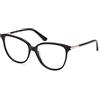 GUESS GU2905 Occhiali, Shiny Black, 55 Donna
