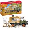 schleich WILD LIFE|Grande camion di salvataggio animali 42475|set di gioco dettagliato con camion leone suricato ranger snodabile e accessori|personaggi giocattolo per bambini dai 3 anni in su|45pezzi