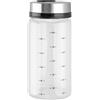 Tabanzhe Saliera e pepe, shaker per condimenti con fori regolabili da 200 ml, in vetro trasparente, dispenser per spezie per cucina e ristorante