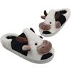 Pantofole Calde Millffy Donna Con Animaletti – Modello Maiale, Grigio, Taglia 39/41 EU - 2