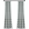 Lush Decor Coppia di tende per finestra in cotone tinto in filo, stile vintage, 213,4 x 101,6 cm, blu denim