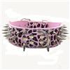haoyueer Collare per cani affilato con borchie, larghezza 5 cm, elegante, in pelle, per cani di taglia media e grande Pitbull, Labrador, Boxer Rottweiler Pastore Tedesco