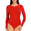 Teyli Body con Maniche Lunghe per Donna Elegante e Femminile Raffinato e Confortevole Perfetto per Ogni Look e Occasione.Bianco S