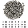 Cattaneo Accessori Metallici 100pz Borchie a Piramide da 7 mm in Ottone Complete di Gambo, Finitura antiruggine e Anti annerimento, Alta qualità 100% Made in Italy