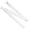 Aerzetix - Set di 8 Cerniere Lampo a Spirale N°5 100cm separabili con cursore | in Metallo Nylon Poliestere | Colore Bianco