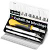 OfficeTree Bisturi Modellismo - 16 Pezzi - Cutter di Precisione con 3 Bisturi e 13 Lame - Taglierino Modellismo - Cutter di Precisione - Taglierino per Carta - Attrezzi per Modellismo