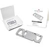 ROMINOX Articolo da regalo: ROMINOX - Attrezzo multifunzione a forma di connettore, utilizzabile come portachiavi, 20 funzioni, in acciaio inox, con descrizione delle funzioni, da usare in viaggio