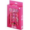 Karactermania Barbie Mix-Confezione di Penna a Gel Cancellabile + Matita Eterna + 4 Gomme + Temperamatite, Rosa, 14 x 23 cm