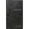 BRUNNEN Agenda settimanale modello 758 2023 dimensioni foglio 8,7 x 15,3 cm, nero