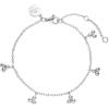 Purelei Bracciale in filigrana con 7 ciondoli - Acciaio inossidabile placcato oro - ispirato alla natura & Elemento Terra - Regolabile 16 - 20 cm - Oro/Argento/Oro rosa, Eine Grösse, Acciaio