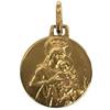 De Bussy Medaglia ciondolo Scapolare Madonna del Carmen Sacro Cuore di Gesù in argento sterling rivestito in oro 18kt, 16, Argento, Argento