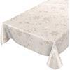 ANRO - Tovaglia Cerata Natalizia, 220 x 140 cm, con Bordi Taglienti, 220 x 140 cm, Colore: Beige