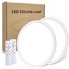Wholede 24W Plafoniera LED Soffitto Dimmerabile, 3000LM Lampadario LED Soffitto con Telecomando, Ø29.5CM Moderna Plafoniere per Cucina, Bagno, Camera da Letto, Soggiorno, Balcone, Corridoio, Ufficio