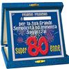 Dor TARGHETTA 80 Anni Glitter Gadget Festa 80 Anni - Compleanno Targa Ottantenne