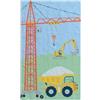 damaloo Asciugamano per bambini 30 x 50 cm in cotone - Ospite con motivo cantiere - Piccolo asciugamano per ragazzi e ragazze - Asciugamano per mani o salviette per bambini