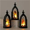 Beafaeur 4 Pezzi Lanterna Halloween, Lampada da Strega Autunnale con Batteria, Zucca Luminosa LED Lanterna Luci Ghost Witch Pumpkin Lamp, Luci Halloween Decorazioni Interno Esterno Giardino (D3)