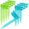 com-four® 8x Mollette per Teli da Mare - Clips per Asciugamani da Spiaggia per Fissare - Ideale per Spiaggia, Viaggio, Campeggio o Picnic (08 pezzi - aringa)
