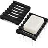 Topsky Set di 2 portasapone in silicone con drenaggio autosvuotante, Portasapone nero, Portasaponetta, Ideale per bagno, cucina e doccia (Nero)