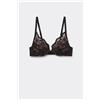 Tezenis Reggiseno Super Push-up Los Angeles Romantic Fantasy Donna Nero