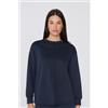 Tezenis Felpa Pesante Maniche Lunghe Girocollo Soft Touch Donna Blu