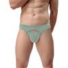 ZUOLAIYIN Slip da uomo con sacchetto a sfera sexy in bambù rigonfiamento che migliora la biancheria intima a vita bassa Open Fly Pouch slip elasticizzato nero grigio blu rosso verde M L XL XXL