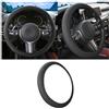 CGEAMDY Coprivolante in Pelle, Coprivolante 3D, Copristerzo Autos Protezione Antiscivolo Traspirante, Coprivolante Auto Senza Anello Interno, Accessories Decorativi Universali Interno Autos(Stile 3)
