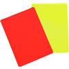 Generic Cartellini gialli - Carte arbitro | Kit di accessori per arbitro di calcio, 2 pezzi, forniture per arbitro di calcio, cartellino rosso e giallo per competizioni di calcio