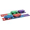 Playmags 20 pezzi Trenino: Ora con forti magneti, robusto, super resistente con Vivid Clear Color Tiles