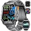 LIGE Smartwatch Uomo Militare, 1000mAh Batteria, Bussola, Altitudine, Barometro,100+ Modalità Sportive,24H Monitoraggio,2.13 AMOLED Orologio Smartwatch con Chiamate Bluetooth,10ATM Étanche per Android iOS