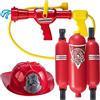 Bakaji Casco Pompieri Cappello Vigili del Fuoco Giocattolo per Bambini con Idrante Estintore Acqua Serbatoio Gioco