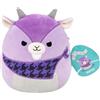 Squishmallows SQCR08546 - Peluche ufficiale Jazwares Shirley la capra con bandana, 19 cm