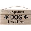 TIAKI Cartello per porta TIAKI A Spoiled Dog Lives Here - 1 pz