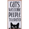 TIAKI Cartello decorativo TIAKI Cats Welcome, People Tolerated - 1 pz